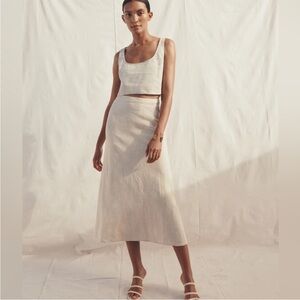 Reformation Silas Linen Skirt 4P